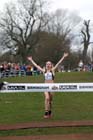 Gemma Steel (Leicestershire) wins the Senior Womens McCain Inter Counties Cross Country, Cofton Park, Birmingham.